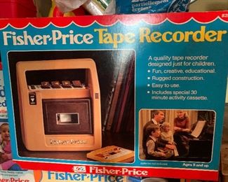 Vintage Fisher Price Tape Recorder NOS