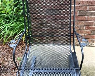 Pair of wrought iron chairs