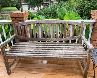 Teak bench