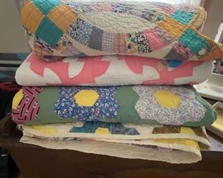 Hand made vintage quilts