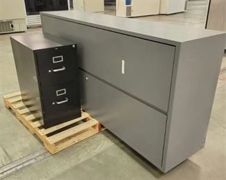 2 Drawer File Cabinet, 80in Metal Storage Cabinet