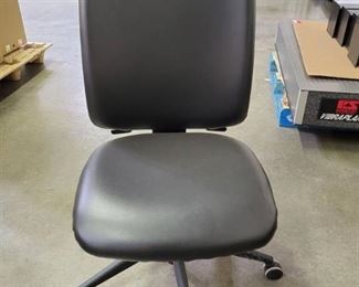 Black Vinyl Computer Chair