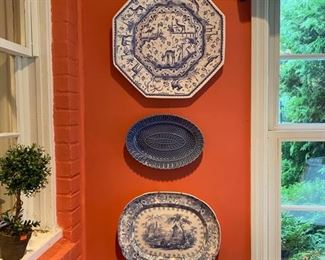 Blue & White Platters