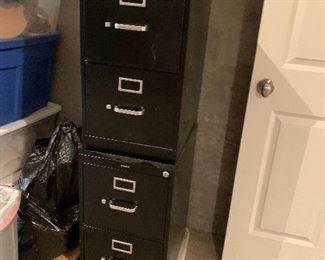 2 -2 drawer metal filing cabinets 