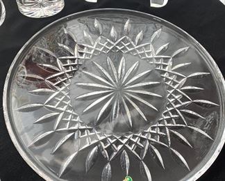 Waterford crystal 9" plate 