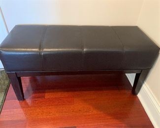 leather bench