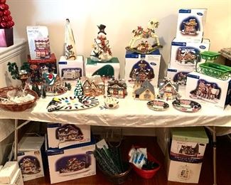 Large collection of Dept 56 Snow Village 