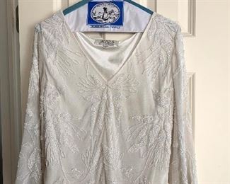 J Kara beaded blouse - size L