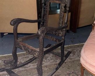 Antique Renaissance Revival Rocking Chair - $175