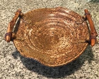 Asian Style Pottery Bowl - $30