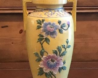 Vintage Chinese Moriage Vase (small hairline crack) - $50