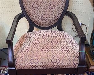 Pair of Shield Back Upholstery Chairs - $175