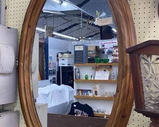 Large Oval Mirror - $125