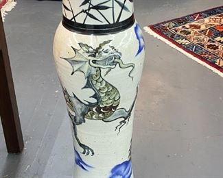 Japanese Dragon Umbrella Stand - $100
