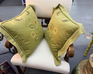 Decorator Down Silk Pillows - $30