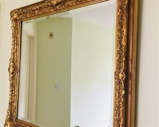 Beveled Gold framed mirror from Mayfair