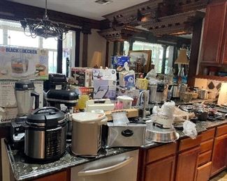 Tons of new and used kitchen appliances including commercial appliances. 