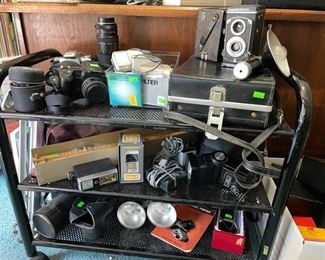 Vintage cameras and lenses