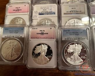 Graded Silver American Eagles