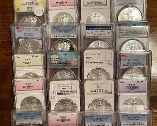 Graded Silver American Eagles