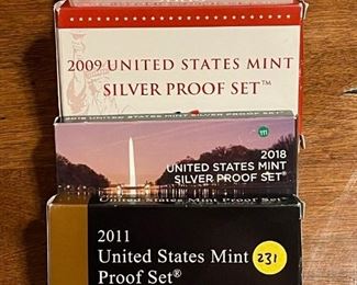 Silver Proof Mint Sets