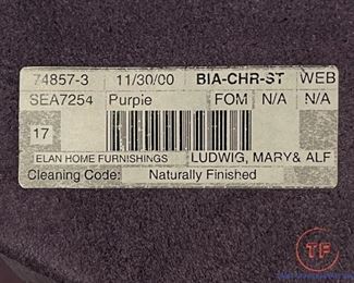 Elan Home Furnishing Custom Purple Leather Furniture