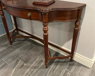 Bassett Furniture Half Moon Console Table