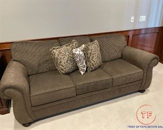 Broyhill Rolled Arm Sofa