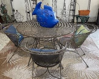 Outdoor Wrought Iron Patio Set