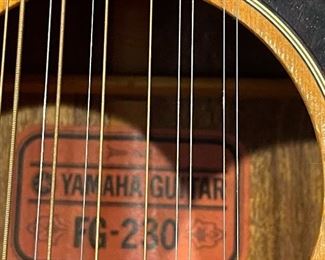 YAMAHA FG-230 Red Label 12 String Acoustic Guitar
