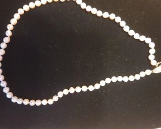 14K Pearl necklace 