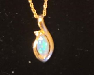 14K and Opal necklace 