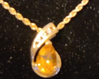 14K Diamond Necklace 