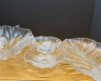 Glass Serving Pieces.