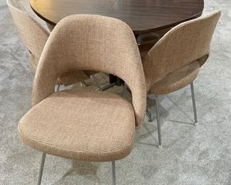 Mid-Century Modern Dining Set w/6 Knoll Chairs.