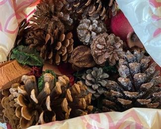 Christmas Holiday Decor including Garland and Tree.