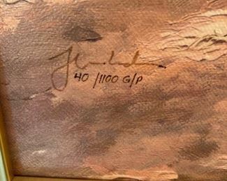 Thomas Kinkade "The Rose Garden" set of 3.