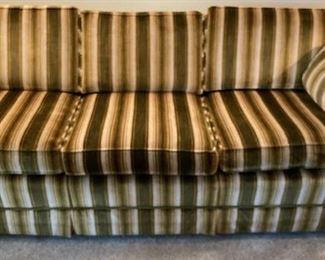 Stripe Mid Century Sofa.