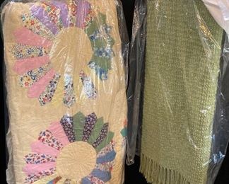 Beautiful Quilts and Throw Blankets. Great Condition, Still in Plastic.