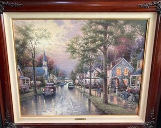 Thomas Kinkade "Hometown Morning"