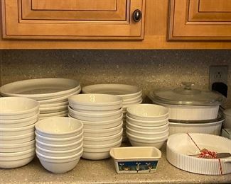 Crate & Barrel Dish Set.