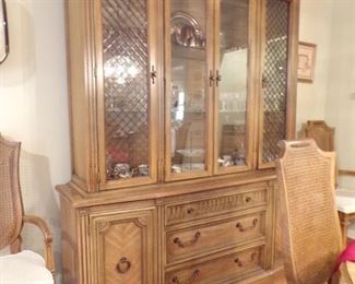 china hutch, several sets of china