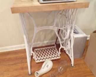 side table, urinal collection