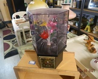 fibre optic lamp and clock