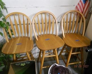 set of bar stools