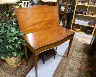 antique folding table.