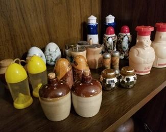 New and Old Salt & Pepper Shakers