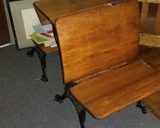 Antique School Desks