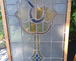 Lead Glass Stained Glass Window Sickle