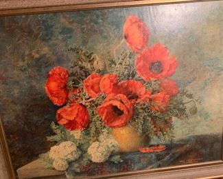 Max Streckenbach Eckernforde Poppy Painting